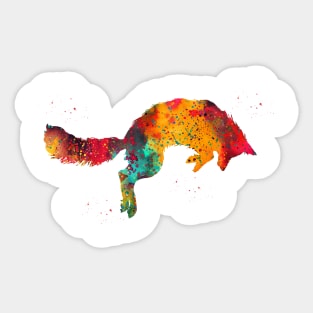 Fox Jumping Sticker